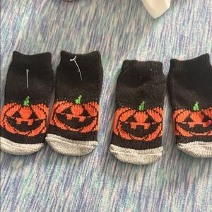 Halloween Pumpkin pet Socks - Black and Orange